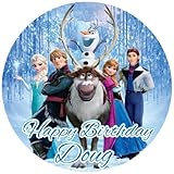 OLAF SVEN ANNA ELSA KRISTOFF HANS Cake Toppers Frosting Sheets Edible Image
