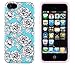 iPhone 5 / 5S Case, DandyCase PERFECT PATTERN *No Chip/No Peel* Flexible Slim Case Cover for Apple iPhone 5 / 5S - LIFETIME WARRANTY [Vintage Aqua Floral]