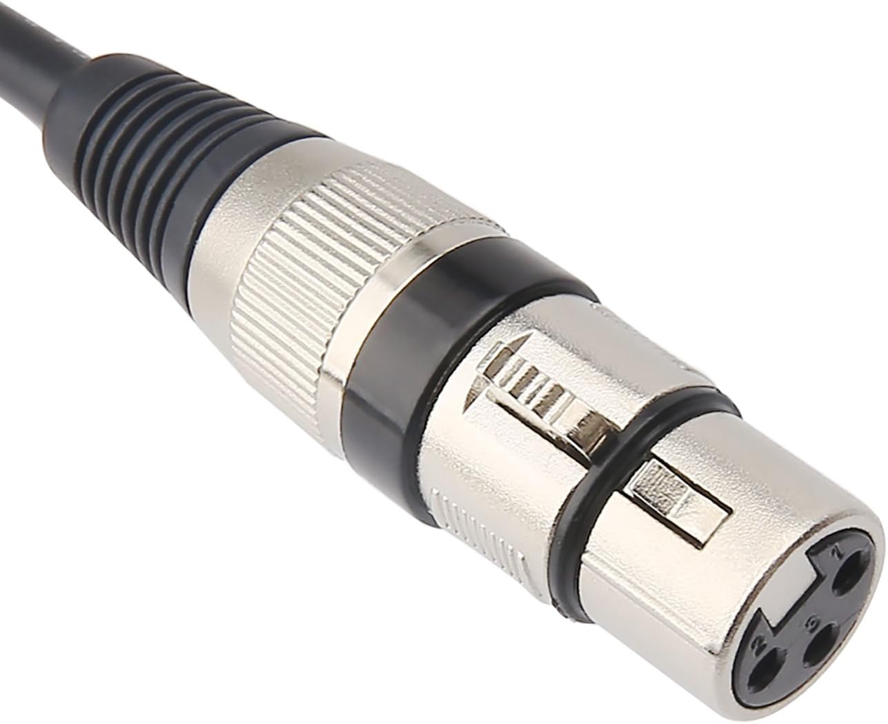 TISINO XLR Female to 1/4 Inch (6.35mm) TRS Jack Lead Balanced Signal Interconnect Cable XLR to Quarter inch Patch Cable - 3.3 Feet: Musical Instruments