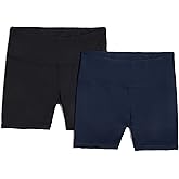 Jockey Womens 2 Pack Performance High Waist Bike Shorts