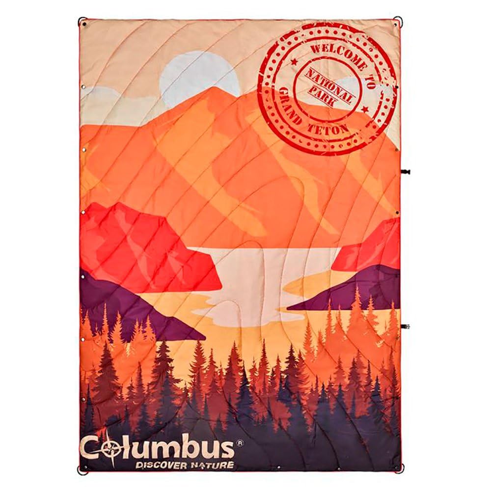 Grand Teton Orange -Synthetic Filling Camping Blanket