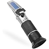 Antifreeze Refractometer for Glycol, Antifreeze, Coolant and Battery Acid. Antifreeze Tester for Measuring Freezing Point of 