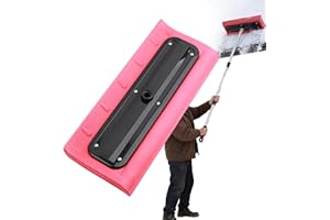 Snow Roof Rake - Extendable Snow Broom 15.75x6.5x0.79 Inches, Adjustable Roof Ice Scraper, Multifunctional Garden Scraper Hea