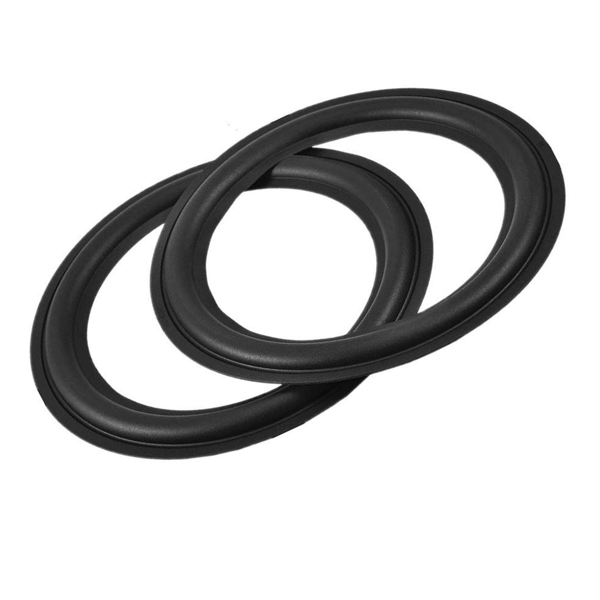 Schneespitze 2pcs Perforated Rubber Speaker Foam,10inch Rubber Perforated Speaker Edge Foam,Subwoofer Surround Spare Parts for Speaker Repair or DIY