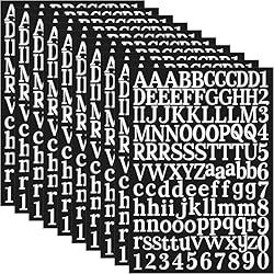 WNYT 1210 Pieces10 Sheets Letter Stickers