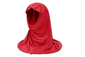 GREUS Girls Hijab Scarf Kids Muslim Headscarf Flower Islamic Arab Head Scarf Wrap One Piece Instant Hijabs for 2-6Y