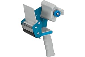 Merangue 3" Handheld Tape Dispenser, Heavy Duty Packing Tape Gun with Comfortable Grip for Shipping, Moving & Warehouse Use