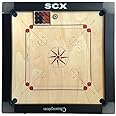 SHREYAS SCX Carrom Board Champion 10 MM Playing Area 29 X 29 English Ply Wood Board with Coin & Striker CCT-1