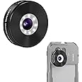 NEEWER 18mm HD 100° Wide Angle Lens for 17mm Thread Lens Backplane, 0.5X Magnification Compatible with SmallRig NEEWER iPhone Samsung Phone Cage with 17mm Lens Adapter, Compatible with Sandmarc, LS-42