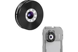 NEEWER 18mm HD 100° Wide Angle Lens for 17mm Thread Lens Backplane, 0.5X Magnification Compatible with SmallRig NEEWER iPhone Samsung Phone Cage with 17mm Lens Adapter, Compatible with Sandmarc, LS-42