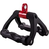 HXD-ERGO Double D Handle with Ergonomic Row Handle Cable Attachment | Anti-slip &amp; Comfy Triangle V Bar Grip, LAT PullDown Attachments for Home Gym, Upper Muscle Exercise, 880lbs Capacity