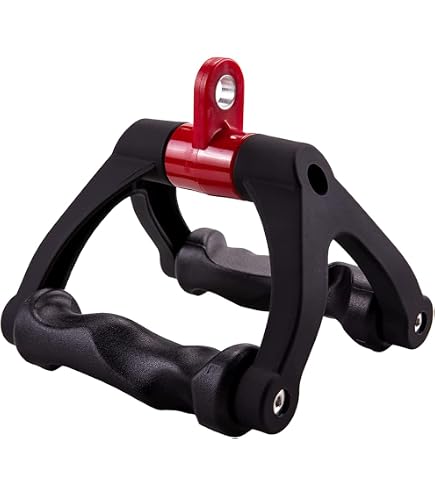 Heavy Duty Non-Slip Exercise Handles For Resistance Bands & Cables – Cushioned Grip, 2” Webbing, Stainless Steel Hooks (Black)