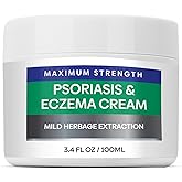 Hermon Psoriasis Eczema Relief Cream: Maximum Strength for Psoriasis Eczema - Relieve Symptom of Resistant Effective for Seborrheic Dermatitis Folliculitis 100m 3.4 Fl Oz (Pack of 1)