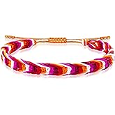 Nanafast LGBTQ Rainbow Pride Bracelets for Women Men Bisexual Lesbian Transgender Pansexual Nonbinary Asexual Gender Fluid Handmade Braided LGBT Pride Bracelets for Pride Month LGBTQ Community