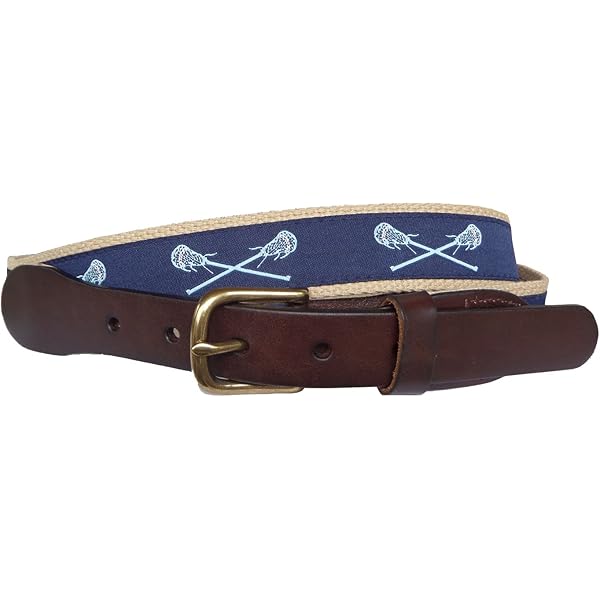 No27 Maryland Crab Leather Belt - Custom Made With State Flag Design