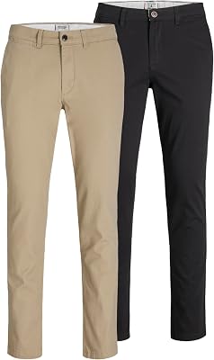 Jpstmarco Jjdave 2Pk MP Noos, Negro, 31W / 34L (Pack de 2) Hombres