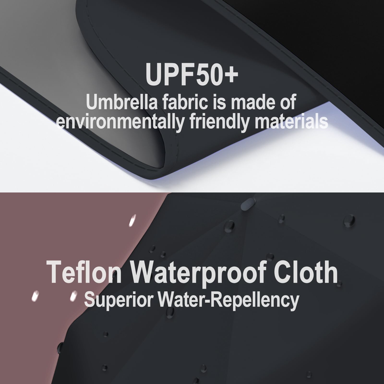 Windproof Mini Travel Folding Umbrella - UPF 50+ Sun & Rain Protection, Small Compact Lightweight Design Fits in Pocket or Bag, Eco-Friendly Fabric Wallet Umbrella for Commuter, Men Women Boys Girls