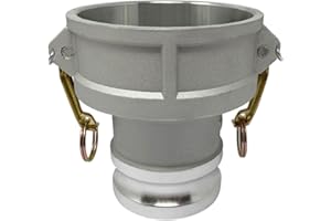 Gloxco Aluminum Type DA Cam and Groove Hose Fitting, Reducer, 4" Female Camlock x 3" Male Camlock (CAM-4030-DA-AL)