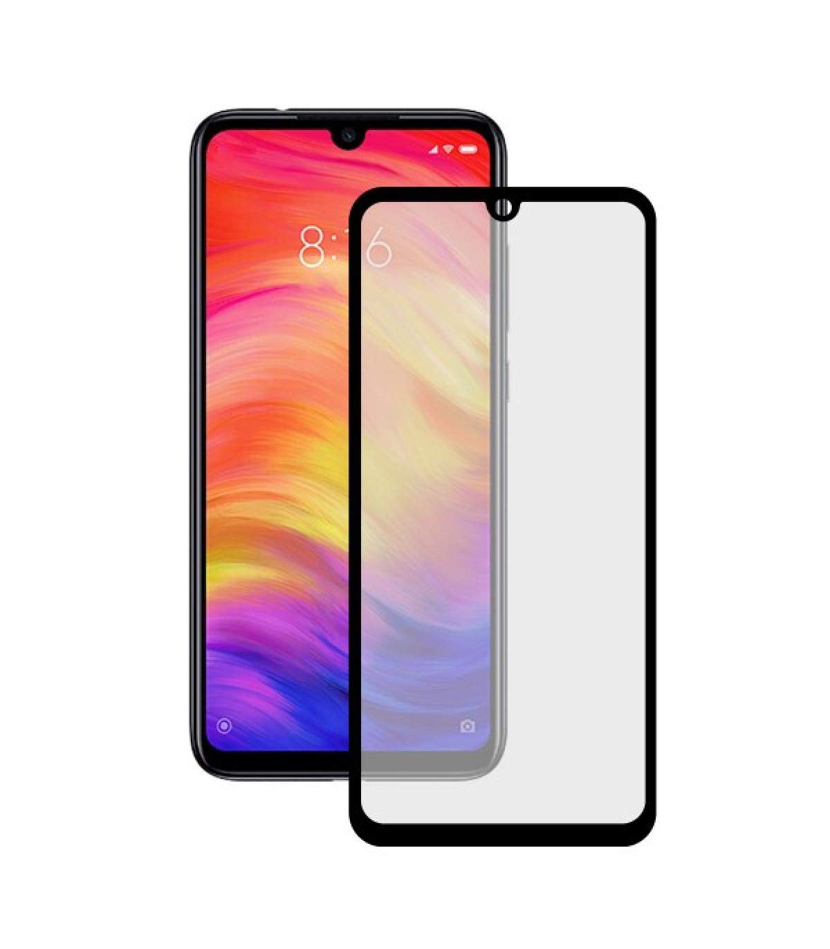 Extreme 2.5D Contact Tempered Glass 9H Protector for Xiaomi Redmi Note 7 Black (1 Unit)
