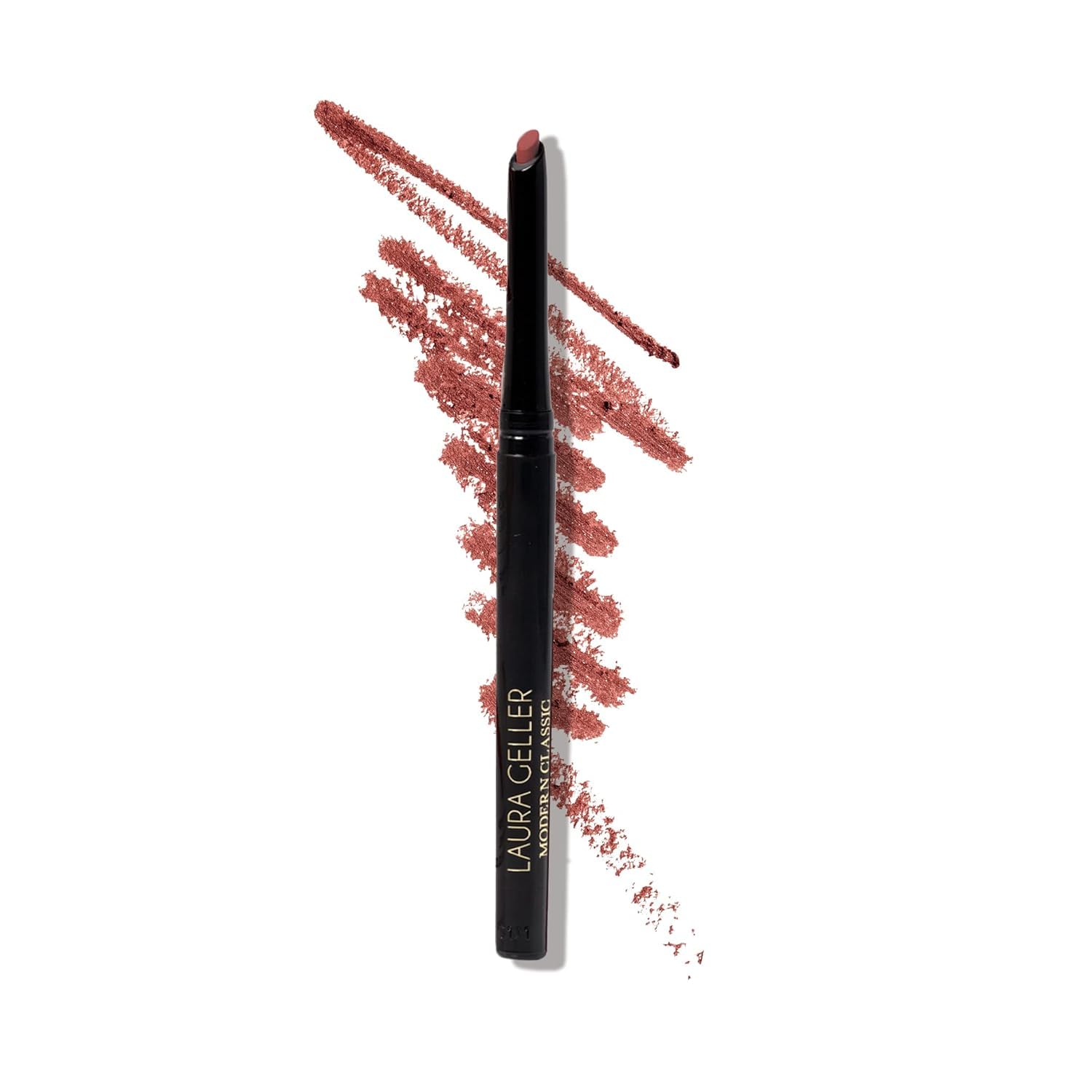 LAURA GELLER NEW YORK Modern Classic Lip Liner (Sassy Spice) - Prevents Feathering and Fading, Water and Transfer Proof - Luxurious Creamy Long Lasting Lip Liner