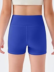 Haloumoning Girls Athletic Shorts Kids High Waisted