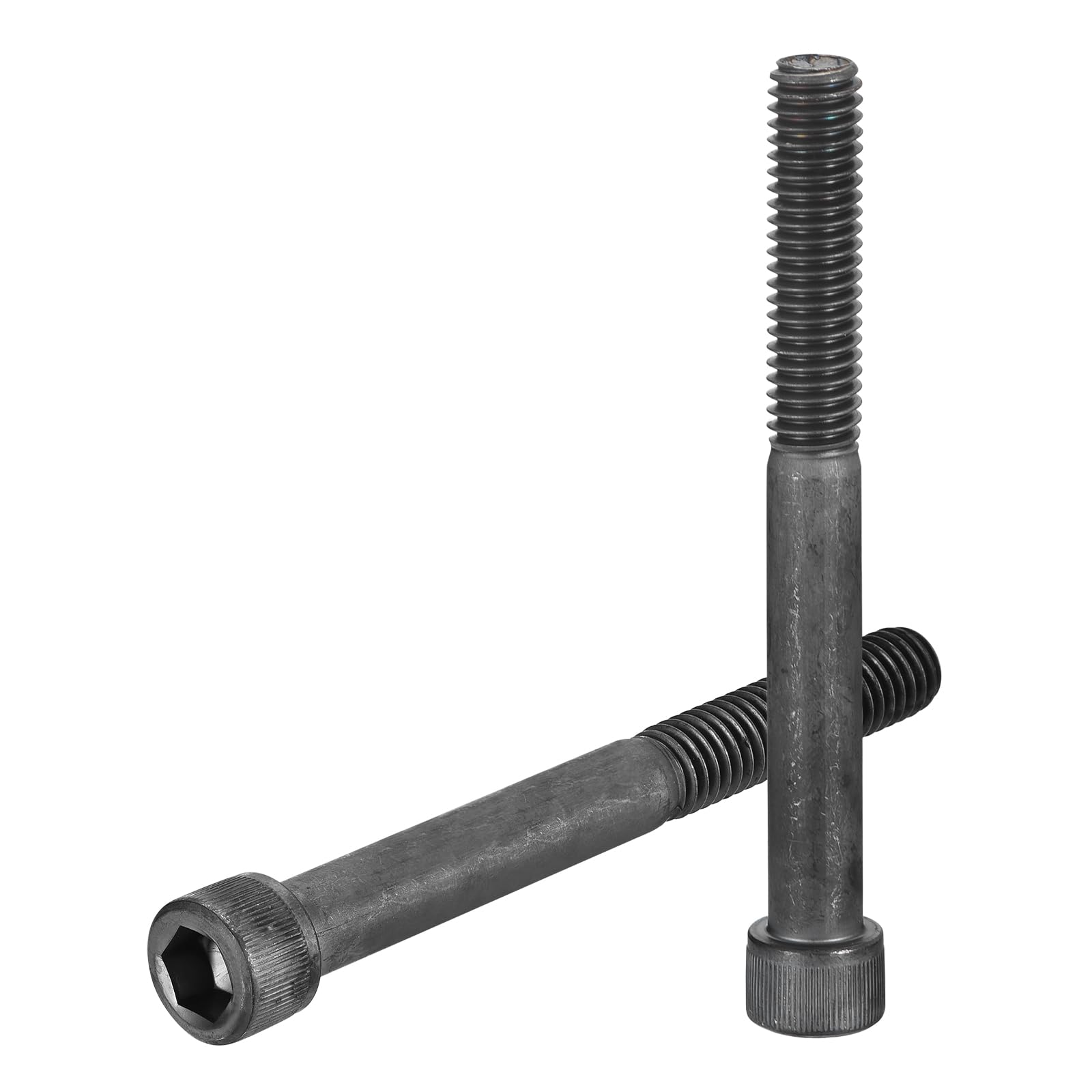 uxcell Hex Socket Bolts (3/8"-16x3-1/2"), Grade 12.9 Carbon Steel Hex Socket Drive Screws, Black, 10 Pcs — image 1