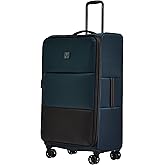 ANTLER - Soft Stripe Large Luggage - 31" Softside Suitcase, Durable, Lightweight & Expandable, 4 Spinner Wheels - Adjustable Handle, TSA Lock, Indigo Blue