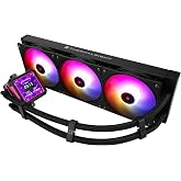Thermalright FW PRO 360 ARGB RB CPU AIO Cooler,Computer Water Cooler System,IPS LCD Screen with 320x320 Resolution,for AM5,Intel LGA1700/1851,CPU Cooler with 2.73-in LCD Display,Magnetic Cold Head-Red