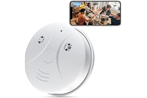braosusner Hidden Camera Smoke Detector WiFi HD 1080P Spy Camera Wireless Small Nanny Cam for Home Surveillance Security Cameras Indoor/Outdoor Wireless