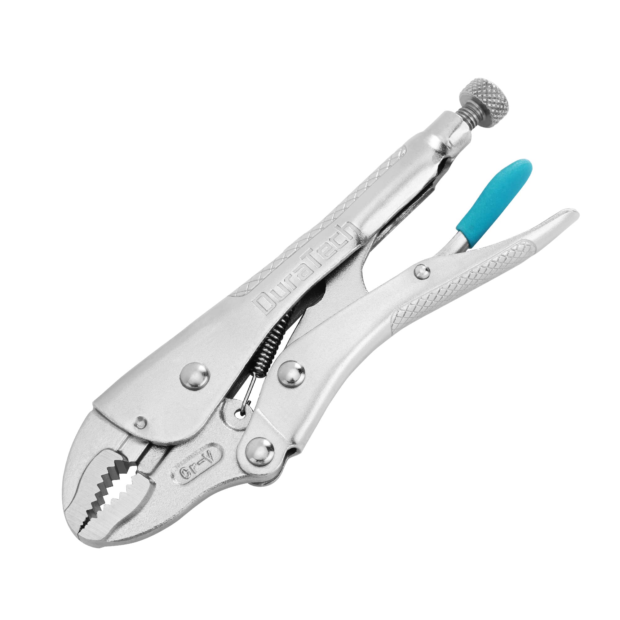 Photo 1 of DURATECH 7-Inch Locking Pliers, Premium Cr-V Construction, Curved Jaw Locking Pliers with Wire Cutter, Fit for Clamping Twisting Welding