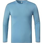 Boys' Long Sleeve Shirts UPF 50+ UV Sun Protection Athletic Shirts for Hiking Fishing Running Workout Rash Guard