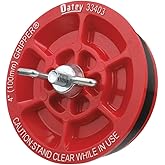Oatey 33403 Plastic Plug (with Galvanized screw and wing nut), 4-Inch, Red