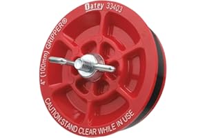 Oatey 33403 Plastic Plug (with Galvanized Screw and Wing nut), 4-Inch, Red