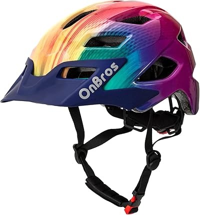 OnBros Fahrradhelm Kinder, Mädchen und Jungen Helm Kinder für 5-13 Jahre Kinderfahrradhelm mit Visier Fahrrad Helm Kind 50-57CM für Skateboarding Scootering und Radfahren