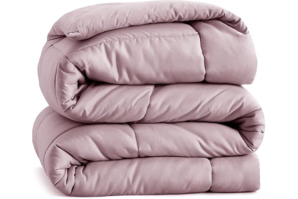 Twin Comforter Goose Down Alternative Microfiber Quilted Solid Comforter/Duvet Insert - Ultra Soft Hypoallergenic Bedding - M