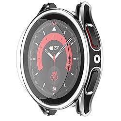 MOTONG PC Protective Watch Case Cover with Tempered