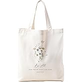 Zeghk Christian Tote Bag, Christian tote Bag for Women, Bible tote bag, Bible Tote Bags for Women, Foral Tote Bag
