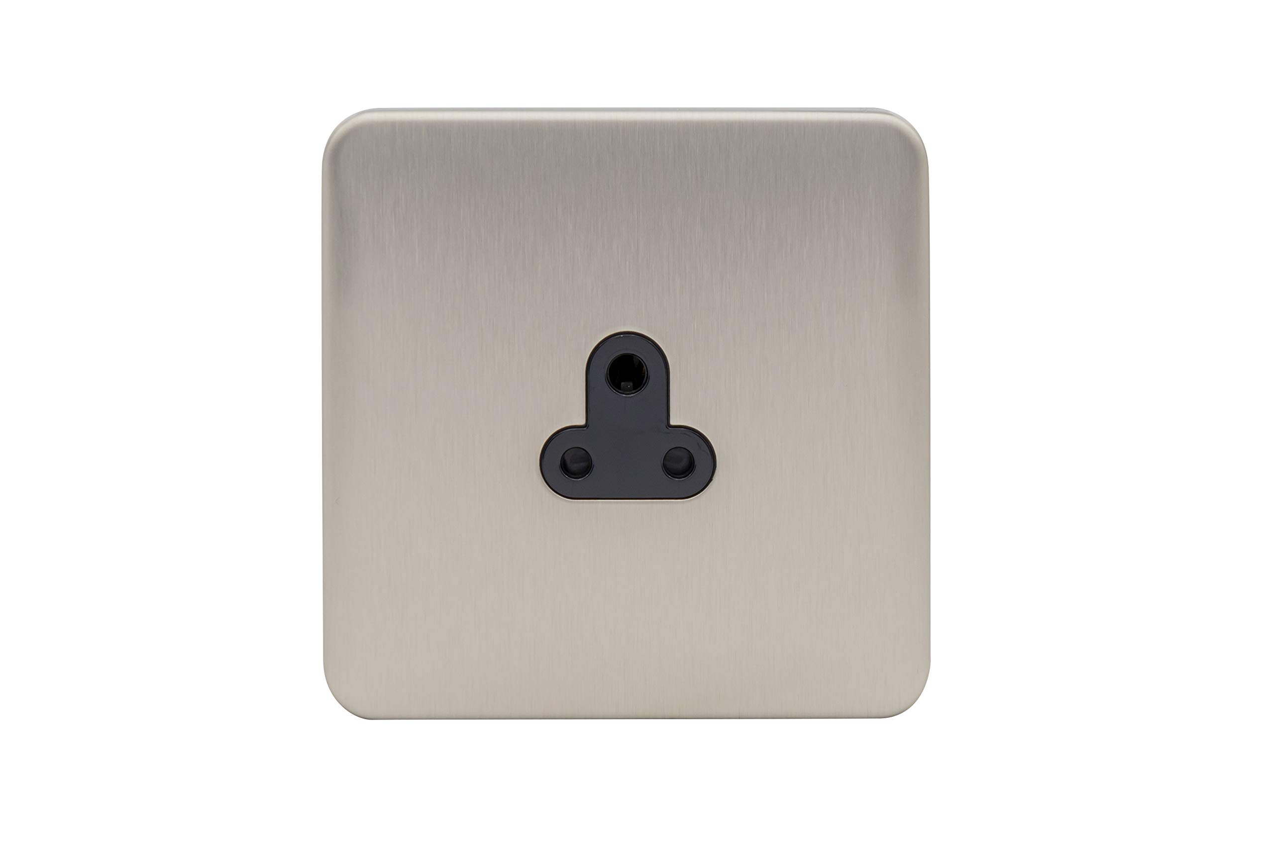 Schneider Electric - Lisse Screwless Deco (LSD) Double, two way rotary dimmer light switch - Wiring Devices Mains and low voltage - Stainless Steel/Black - GGBL3070BSS