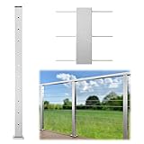 Muzata Cable Railing Post 36 Inch 36"x2"x2" Level