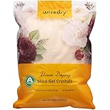 wisedry Silica Gel Flower Drying Crystals - 5 LBS, Color Indicating, Reusable