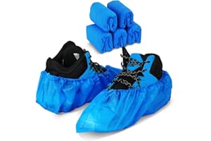 Tcamp Disposable Shoe Covers Boot Cover Waterproof, Dust Proof, One Size Fit Most, Non-Slip, Protect Your Shoes, Floor, Carpe
