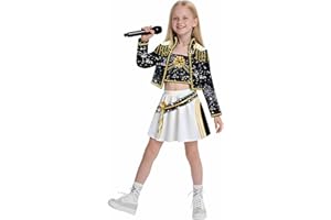 𝐾𝑝𝑜𝑝 Hunter Costumes for Kids Girls Stage Cosplay Costume Dress Up Performance Halloween Outfits