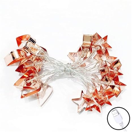 Urlaub Licht Eisen Kunst Romantische Led Fünfzackigen Stern