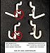 WallPeg Hook Kit - 100 Pegboard Hooks Tool Storage Garage Organizer Choice B/W (100, White)