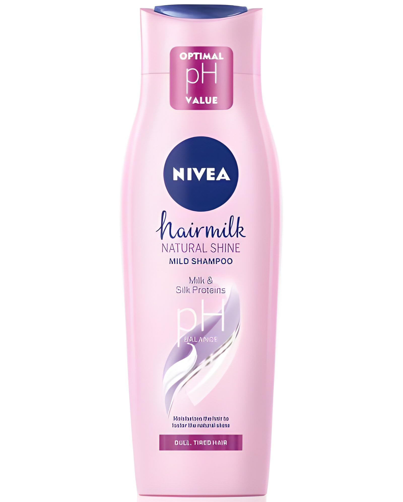 Nivea Hairmilk Natural Shine Caring Shampoo for Tired Hair Without Shine Intensive Moisturising Effect Enriched with Almond Milk and Magnolia Extract, 250 ml (Pack of 4)
