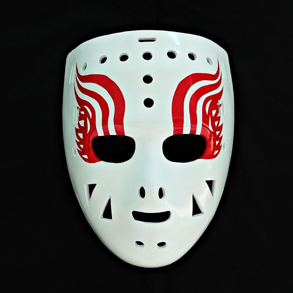 tripple_777 1:1 Custom Vintage Fiberglass Roller Ice Hockey Goalie Mask Jim Rutherford HO106 : Sports & Outdoors