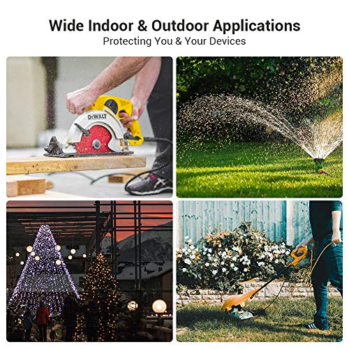 DEWENWILS 6Pack Outdoor Extension Cord Safety Cover, WaterResistant