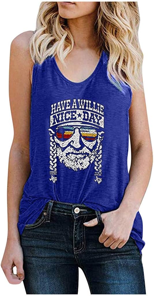 Crazylover Sun Sunflower Tank Tops Women Summer Sleeveless Vest Cute Funny Graphic Tees Tank T Shirt Letter Print Shirt