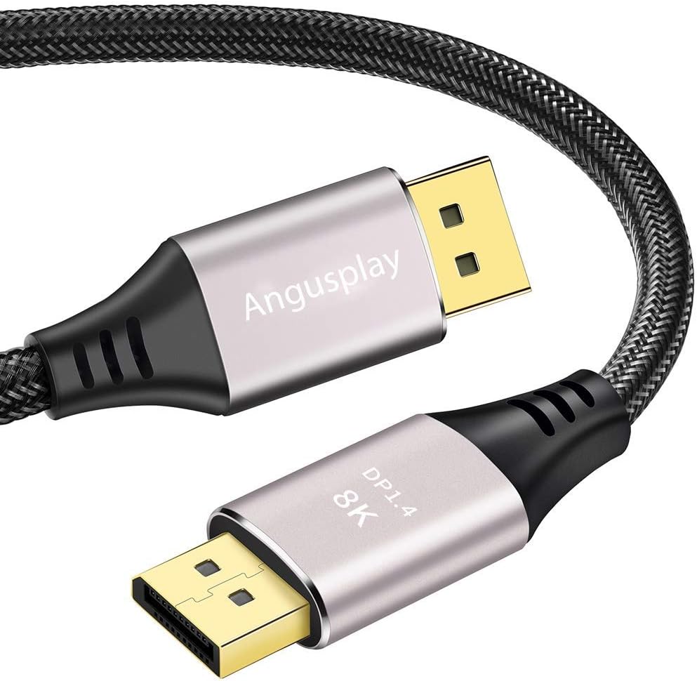 Angusplay 8K Display Port to DisplayPort 1.4 Cable 3m / 0.5m / 1.5m / 5m / 7m / 10m, 8K @ 60Hz, 4K @ 144Hz, Ultra HD