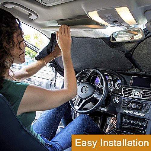 YQHbe-Parasol-Coche-DelanteroParasol-Parabrisas-Coche-Protector-Solar-para-Luna-Delantera-Parasol-de-Coche-Plegable-Reduce-Calor-Aislado-y-Radiacin-UV-Fcil-Instalacin-150-70CM